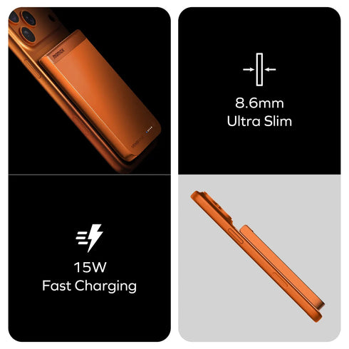 1-POWER S.PASS 5000mAh QI2 Magnetic Wireless Power Bank USB-C Up to 15W PD Output