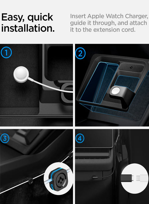 Spigen Tesla Model 3 Highland (2025/2024) 3 in 1 Wireless Charging Hub Mount