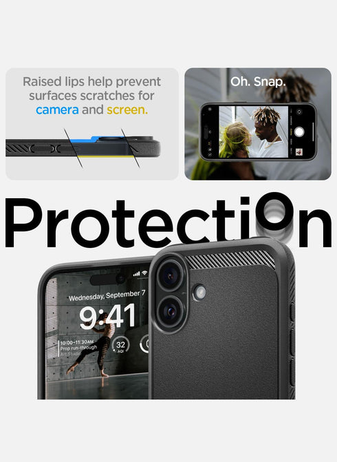 Spigen iPhone 16 Case Rugged Armor MAGFIT