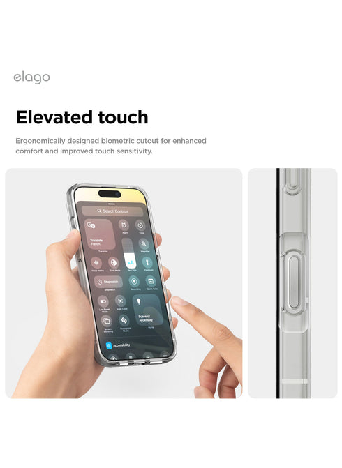 elago iPhone 16 Case Hybrid Clear