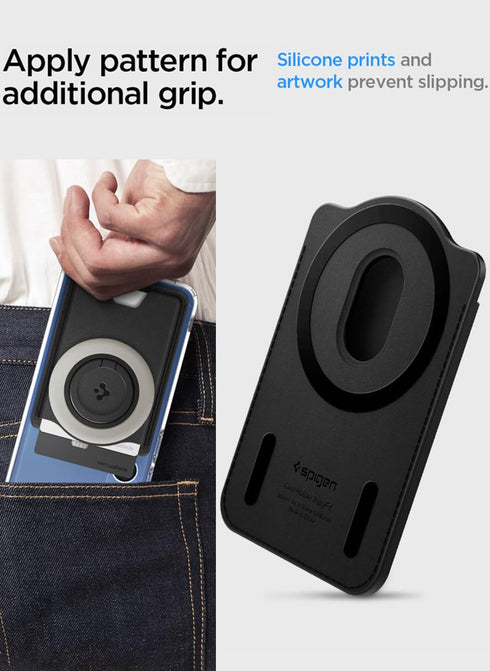 Spigen Samsung Galaxy S26 / S25 series Dual-Side Magnetic Wallet 3 Cards Holder Valentinus (MagFit Plus)