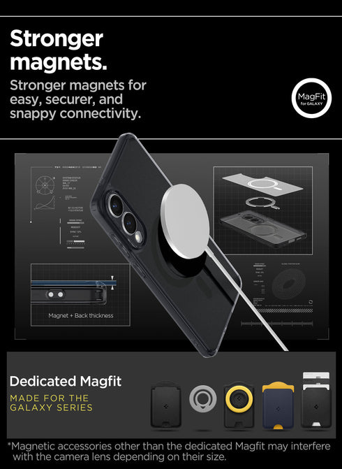 Spigen Samsung Galaxy S25 EDGE Case Ultra Hybrid MAGFIT FROST