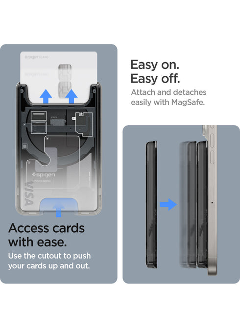 Spigen Magnetic Wallet 3-4 Cards Holder Ultra Hybrid ZERO ONE