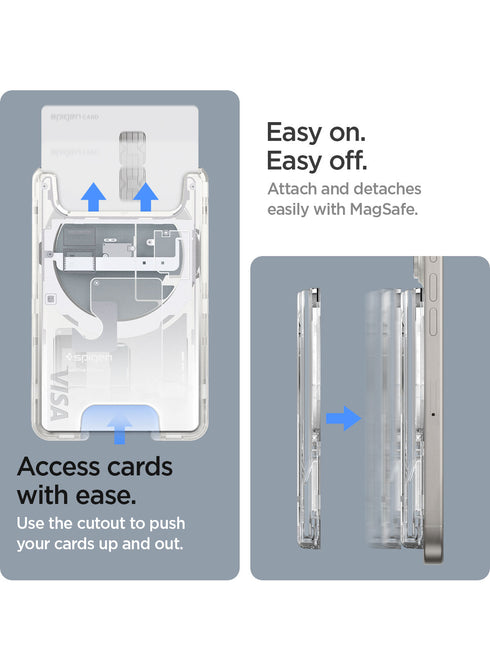 Spigen Magnetic Wallet 3-4 Cards Holder Ultra Hybrid ZERO ONE