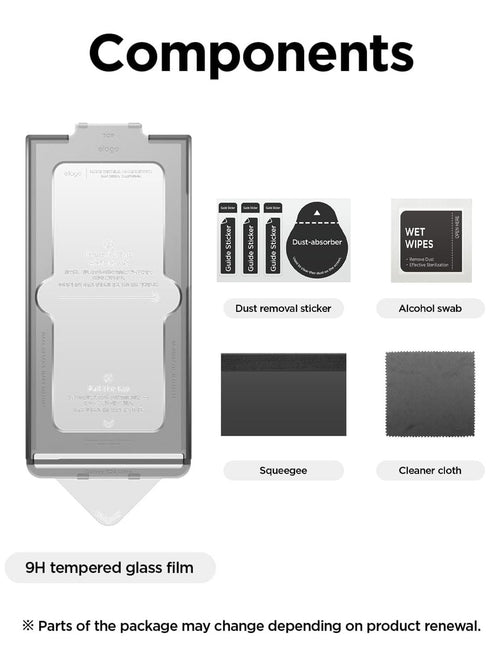 elago Samsung Galaxy S24 ULTRA Tempered Glass Screen Protector with Pull-N-Go