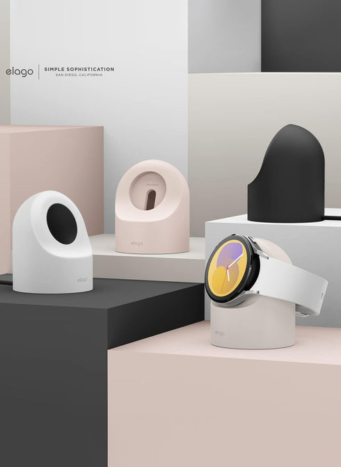 elago Samsung Galaxy Watch 8 / 8 Classic / 7 Ultra / 7 / 6 / 6 Classic / 5 / 5 Pro (40/43/44/45/47mm) Charger GW2 Stand
