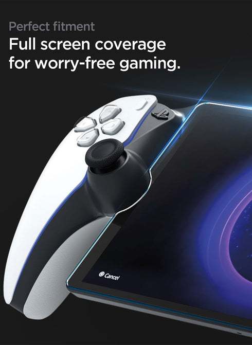 Spigen PlayStation Portal Remote Player Tempered Glass Screen Protector GLAStR EZ FIT