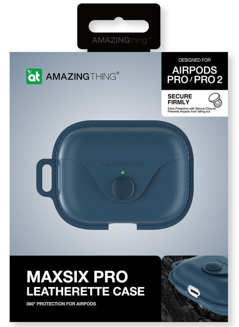 Amazing Thing AirPods Pro 2 / AirPods PRO Case Marsix Pro Leatherette with Lanyard