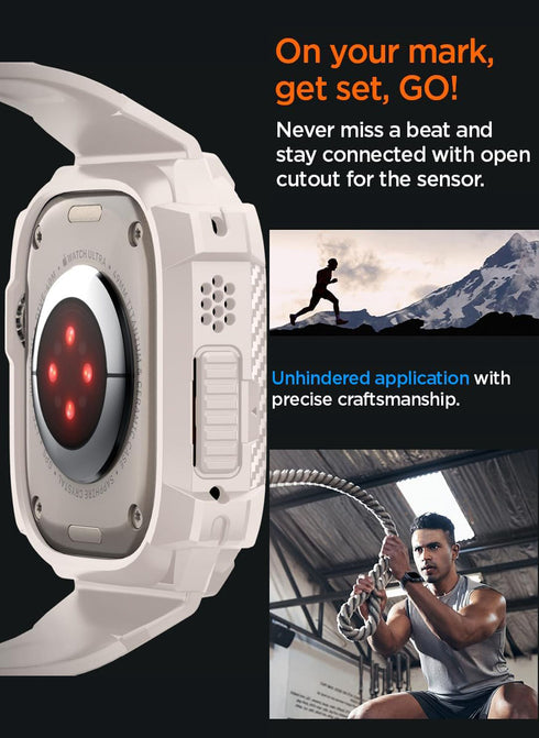 Spigen Apple Watch ULTRA (49mm) Band with Case Rugged Armor PRO
