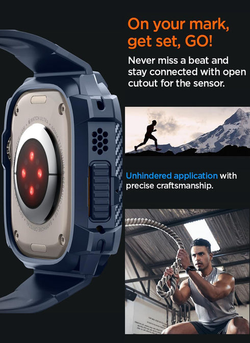 Spigen Apple Watch ULTRA (49mm) Band with Case Rugged Armor PRO