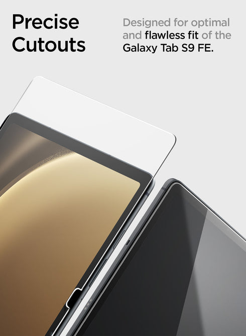 Spigen Samsung Galaxy Tab S9 FE Tempered Glass Screen Protector GLAStR Slim