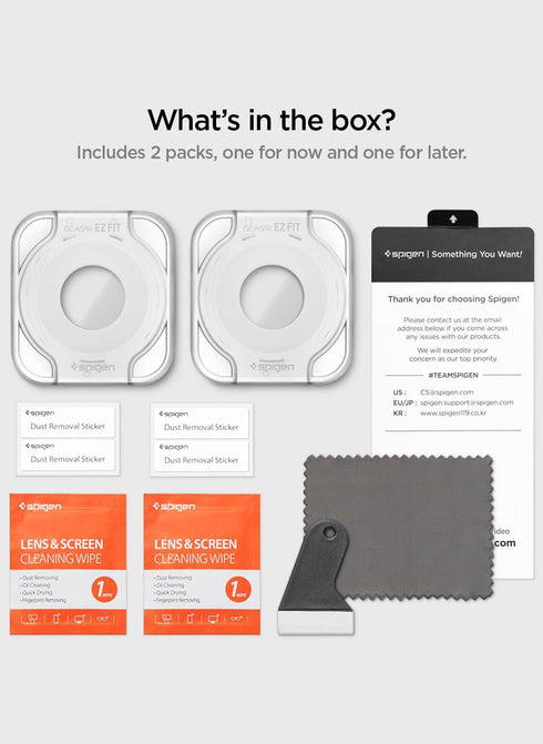 Spigen Samsung Galaxy Watch 6 Classic (43mm) Tempered Glass Screen Protector GLAStR EZ Fit