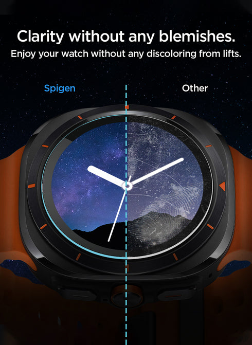 Spigen Samsung Galaxy Watch ULTRA (47mm) Tempered Glass Screen Protector GLAStR EZ Fit