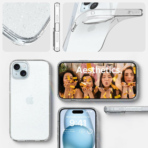 Spigen iPhone 15 Plus Case Liquid Crystal GLITTER