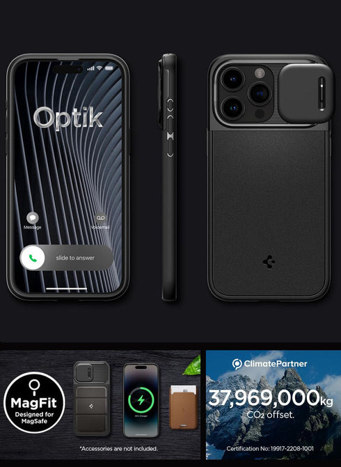 Spigen iPhone 15 Pro MAX Case Optik Armor