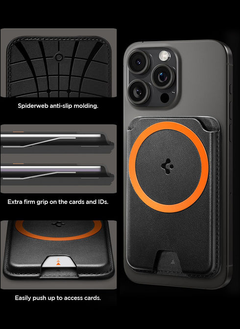 Spigen Dual-Side Magnetic Wallet 3 Cards Holder Valentinus (MagFit Plus)