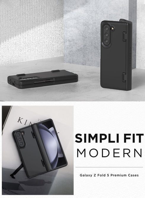 VRS Design Samsung Galaxy Z Fold 5 Case Simpli Fit with FRONT Screen Protector