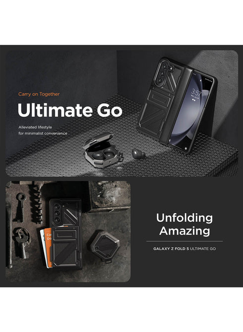 VRS Design Samsung Galaxy Z Fold 5 Case Terra Guard Ultimate GO with FRONT Screen Protector