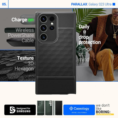 Caseology Samsung Galaxy S23 ULTRA Case Parallax