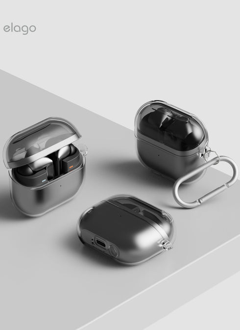 elago Samsung Galaxy Buds 3 / 3 PRO Case Clear Hang with Carabiner