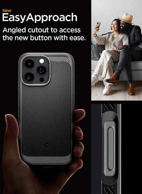 Spigen iPhone 16 Pro MAX Case Rugged Armor MagFit