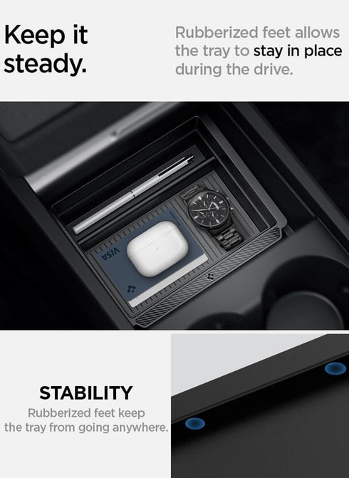 Spigen Tesla Model 3 Highland (2024) / Tesla Model Y (2025) Center Console Organizer Tray
