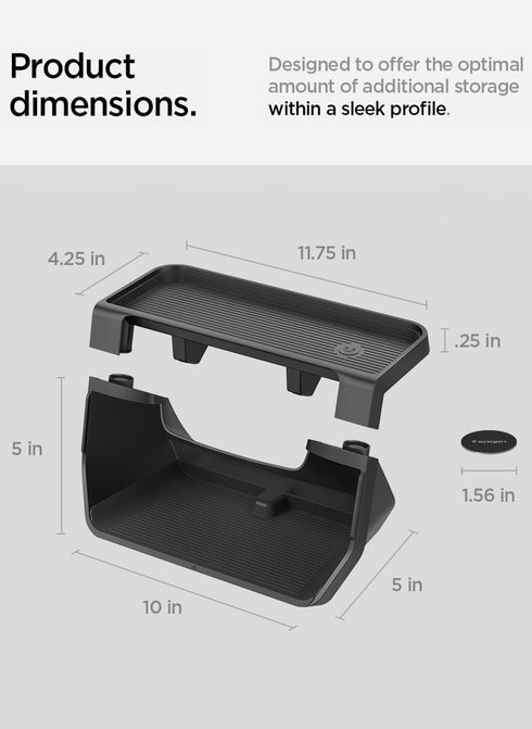 Spigen Tesla Model 3 (2023/2017) / Model Y (2025/2020) Under Screen Storage Organizer Tray