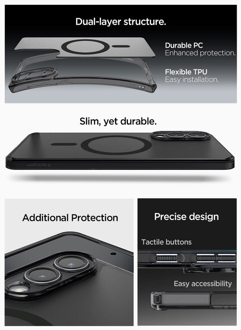 Spigen Samsung Galaxy S25 EDGE Case Ultra Hybrid MAGFIT FROST