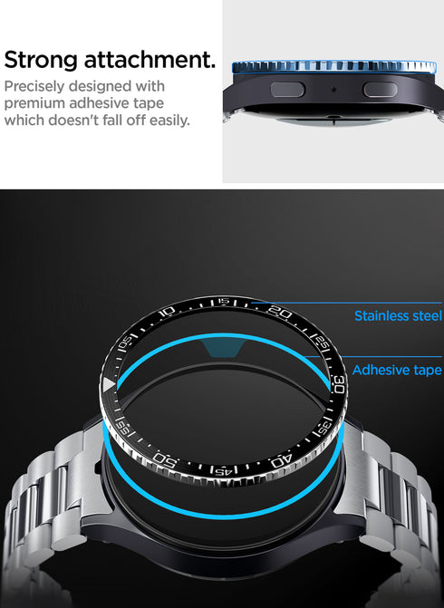 Spigen Samsung Galaxy Watch 7 (44mm) Bezel Ring Protector Bezel Tune
