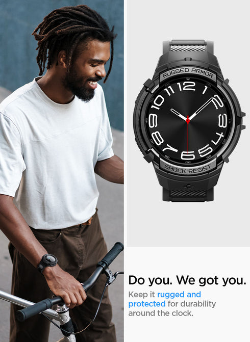 Spigen Samsung Galaxy Watch 6 Classic (47mm) Band with Case Rugged Armor PRO