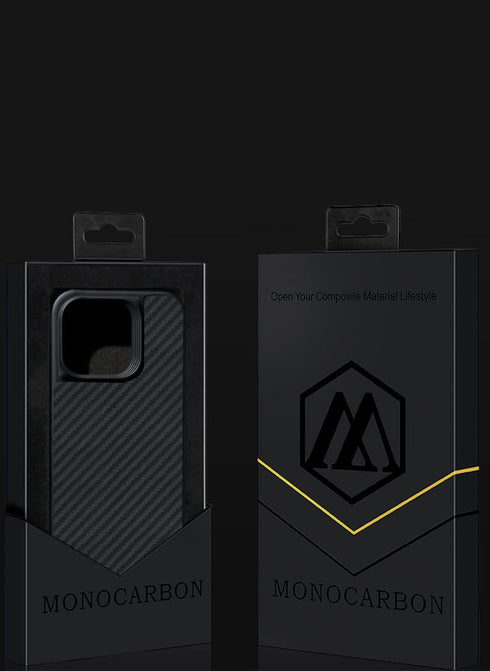 MONOCARBON iPhone 14 PRO Case Real Aramid Fiber (MagSafe)