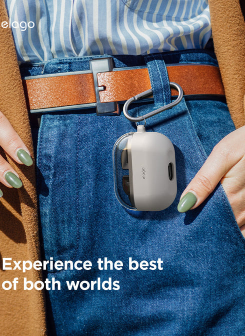 elago Samsung Galaxy Buds 3 / 3 PRO Case Duo Hang with Carabiner