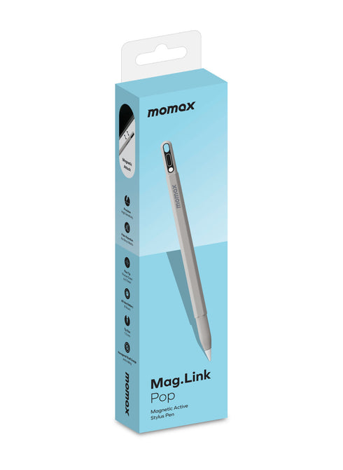 Momax MAG Link Pop Magnetic Active Stylus Pen easy charging via USB-C