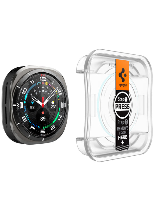 Spigen Samsung Galaxy Watch ULTRA (47mm) Tempered Glass Screen Protector GLAStR EZ Fit