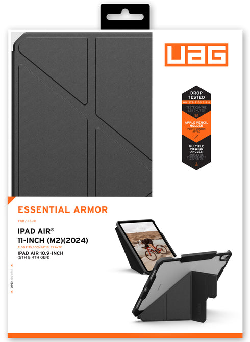 UAG iPad Air 11" M2 (2024) Case Essential Armor with Pencil Holder