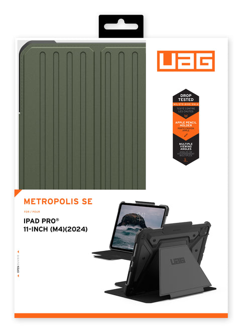 UAG iPad Pro 11" M4 (2024) Case Metropolis SE with Pencil Holder