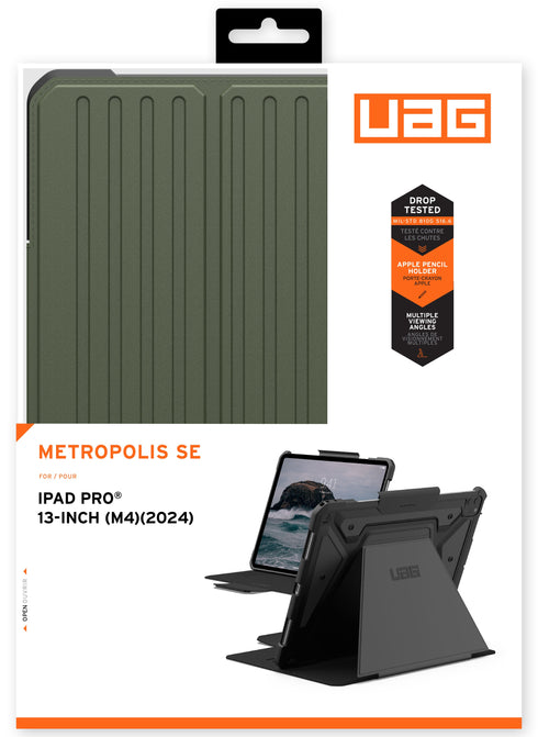 UAG iPad Pro 13" M4 (2024) Case Metropolis SE with Pencil Holder