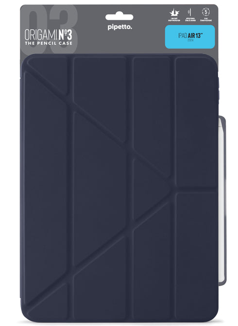 Pipetto iPad Air 13" M2 (2024) Case Origami No. 3 with Pencil Slot