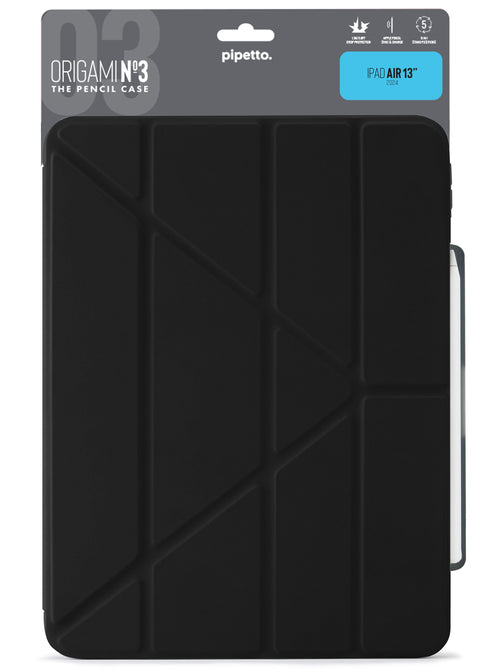 Pipetto iPad Air 13" M2 (2024) Case Origami No. 3 with Pencil Slot