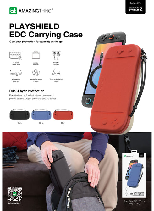 Amazing Thing Nintendo Switch 2 Carrying Case Playshield EDC