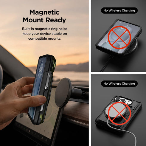 VRS Design iPhone Duo Case Damda Glide Hybrid with Screen Protector (2 Card Wallet Holder and Kickstand)