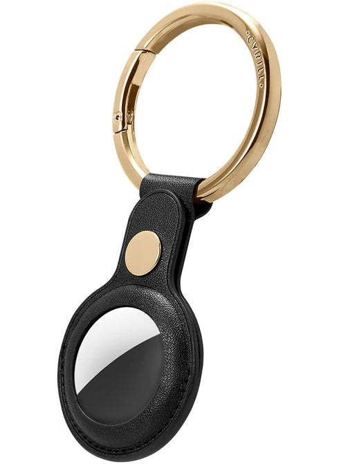 CYRILL AirTag Case Premium PU Leather Ring Holder