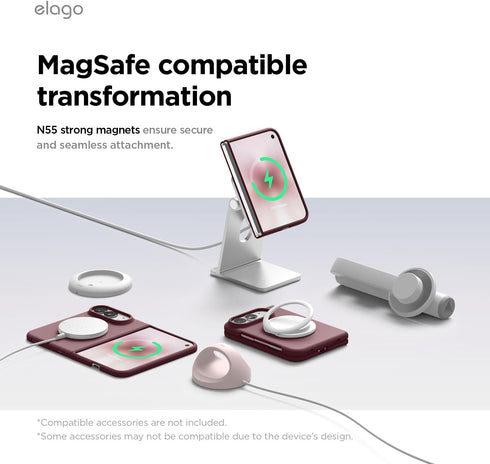 elago iPhone Duo Case Magnetic Silicone (MagSafe Compatible)