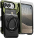 VRS Design iPhone Duo Case Damda Glide Hybrid with Screen Protector (2 Card Wallet Holder and Kickstand)