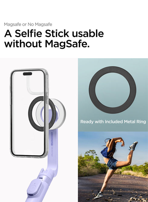 Spigen MagSafe 24" Extendable Selfie Stick Tripod Stand with Bluetooth Remote