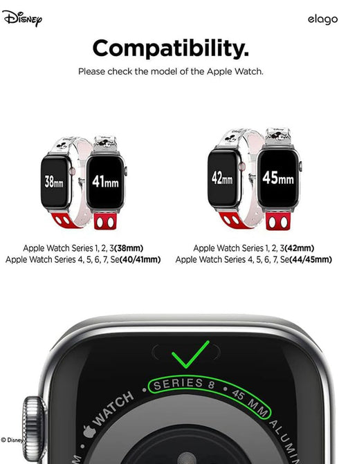 elago Apple Watch (44/42mm) Mickey Mouse Band