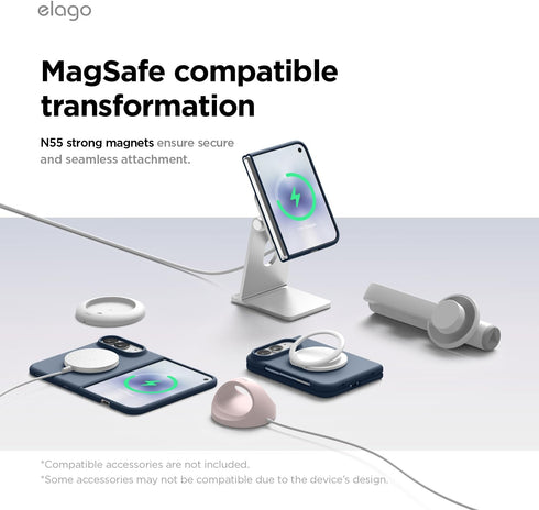 elago iPhone Duo Case Magnetic Silicone (MagSafe Compatible)