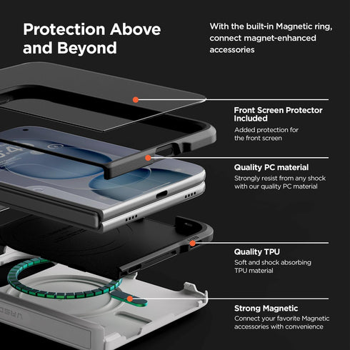 VRS Design iPhone Duo Case TerraGuard Modern with Screen Protector (MagSafe)