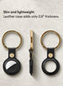 CYRILL AirTag Case Premium PU Leather Ring Holder