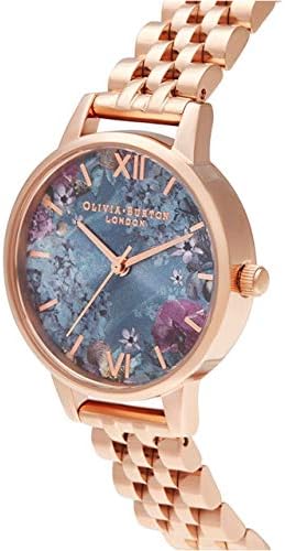Olivia Burton Under the Sea, Silver Dial Ionic Plated Steel Bracelet (34mm)